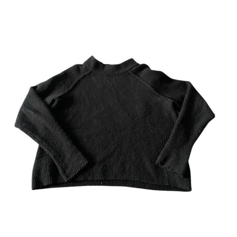 Free People Black Cowl Neck Sweater Relaxed Fit - Picture 1 of 10
